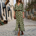 Robe Chemise Femme | Maxi à Pois