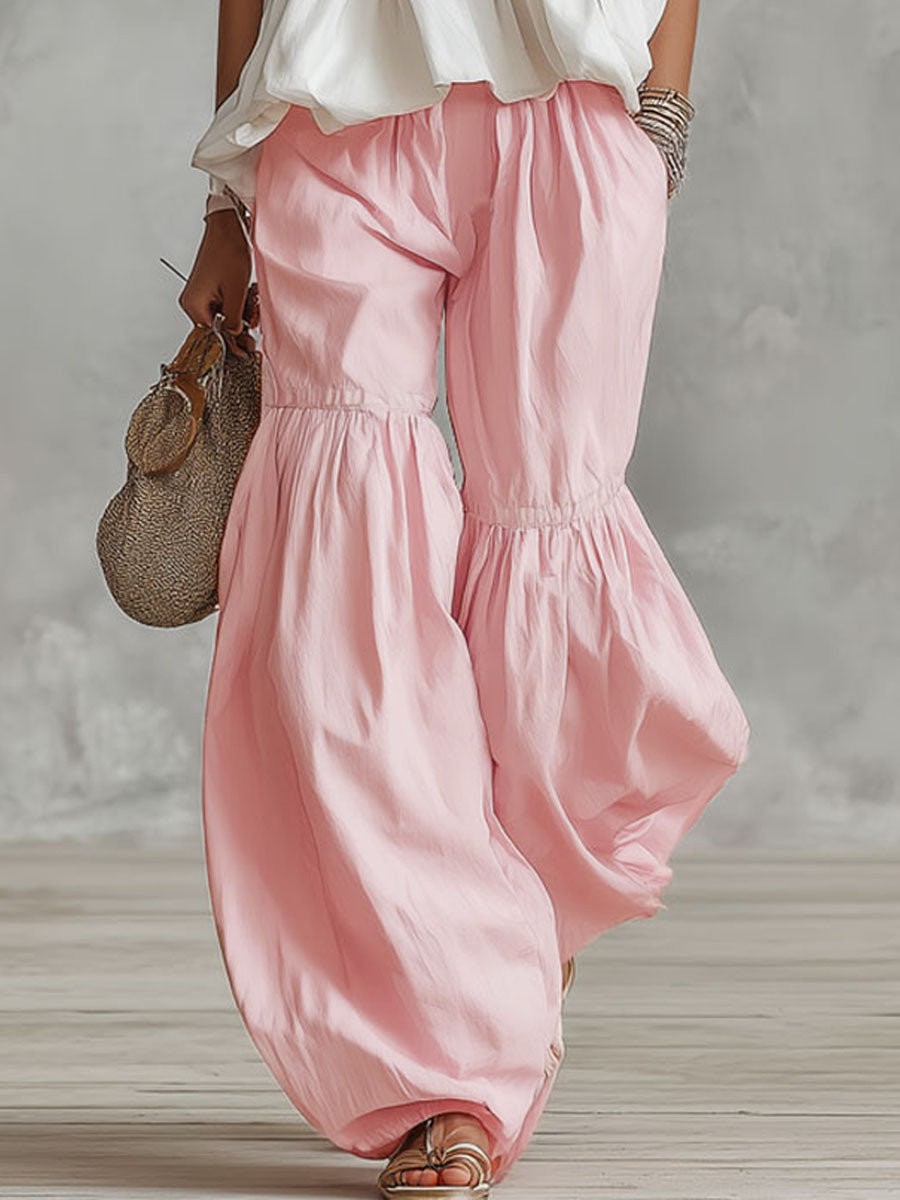 Ophira | Ensemble Haut Sans Manches Col Montant et Pantalon Large pour Femme