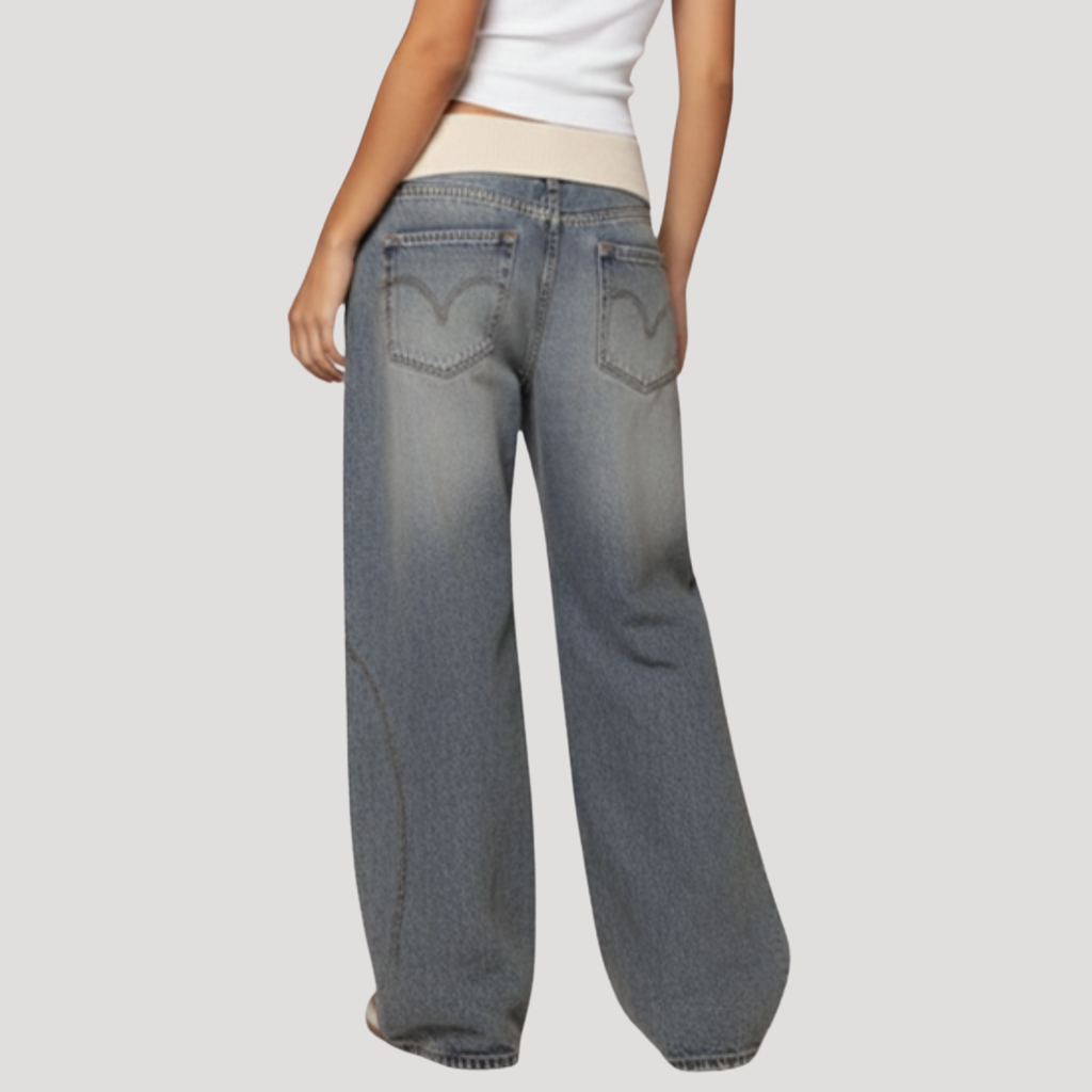 Ophira | Jeans Baggy à Jambes Larges pour Femmes