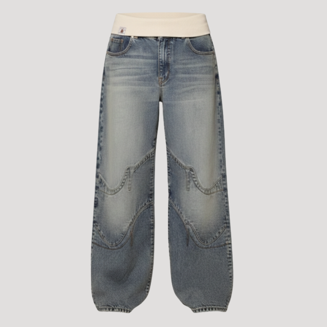 Ophira | Jeans Baggy à Jambes Larges pour Femmes