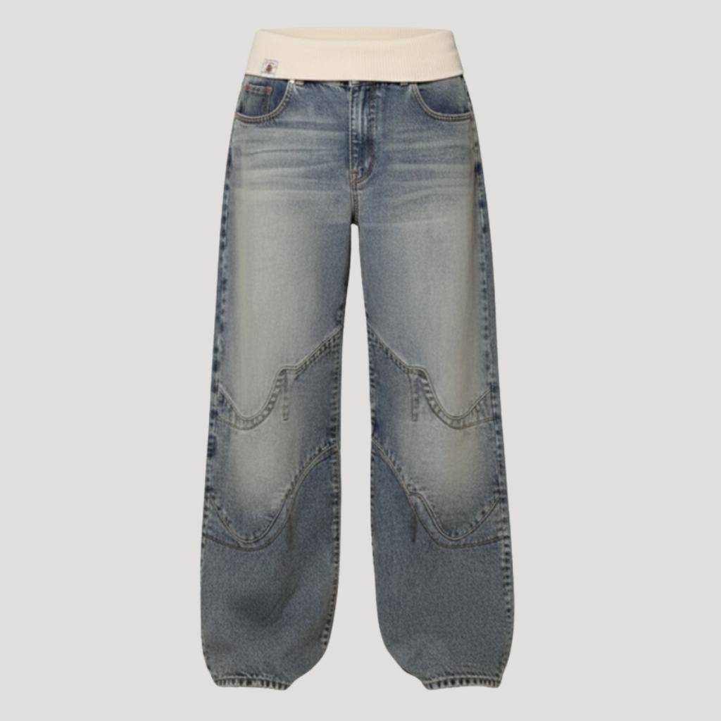 Ophira | Jeans Baggy Femme à Jambes Larges