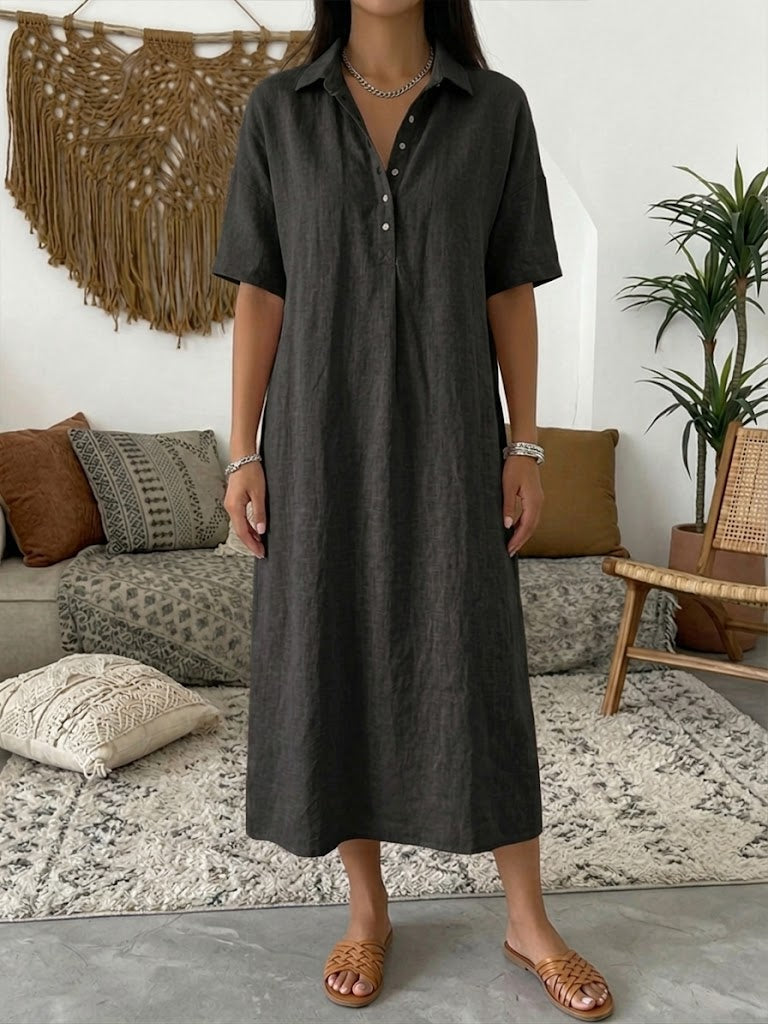 Karin - Robe-Blouse en Lin Aérée