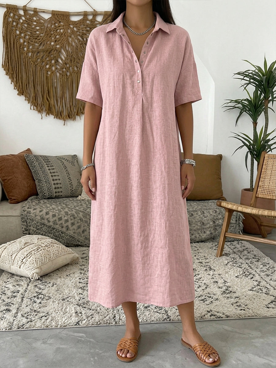 Karin - Robe-Blouse en Lin Aérée