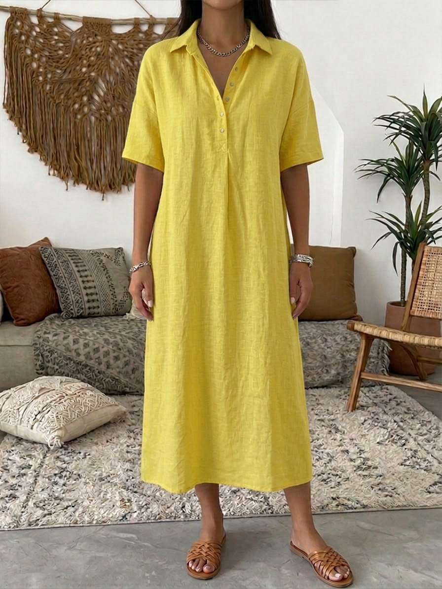 Karin - Robe-Blouse en Lin Aérée
