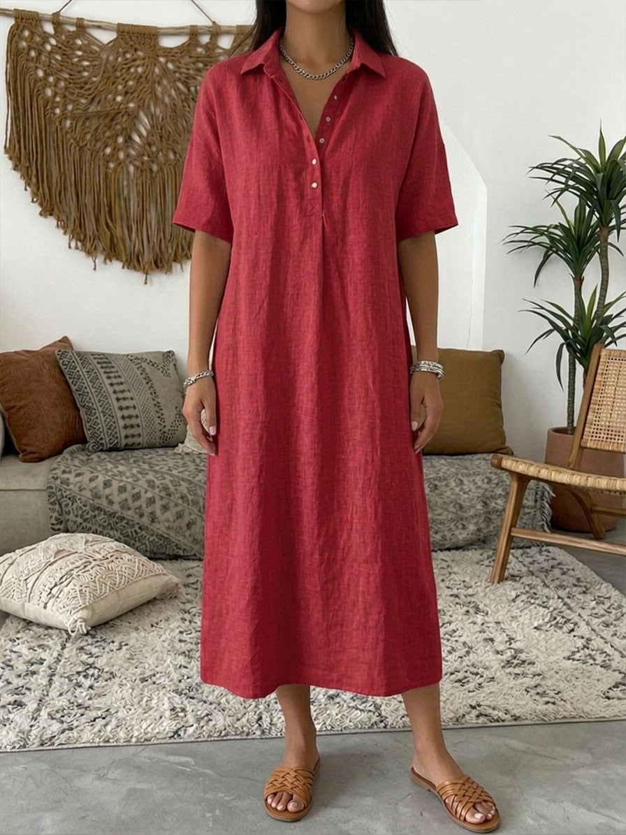 Karin - Robe-Blouse en Lin Aérée