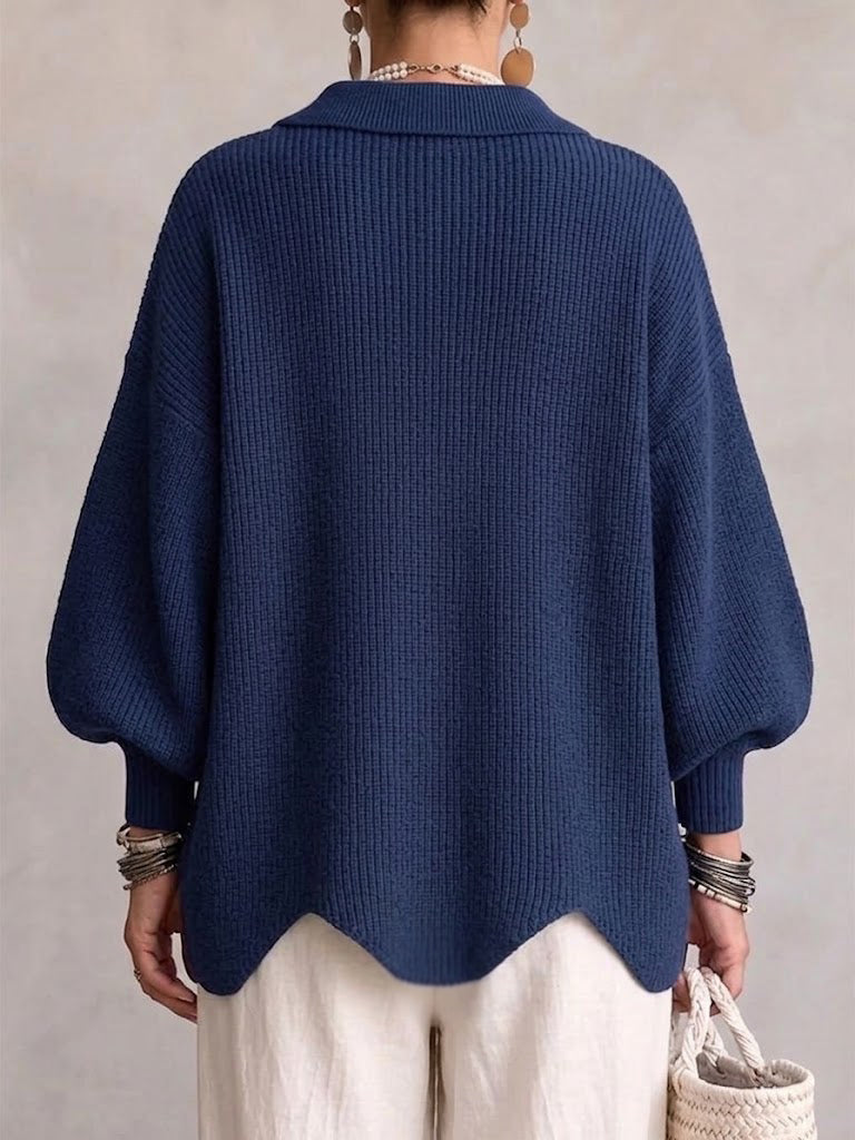 Cardigan à manches longues pour femmes avec boutons
