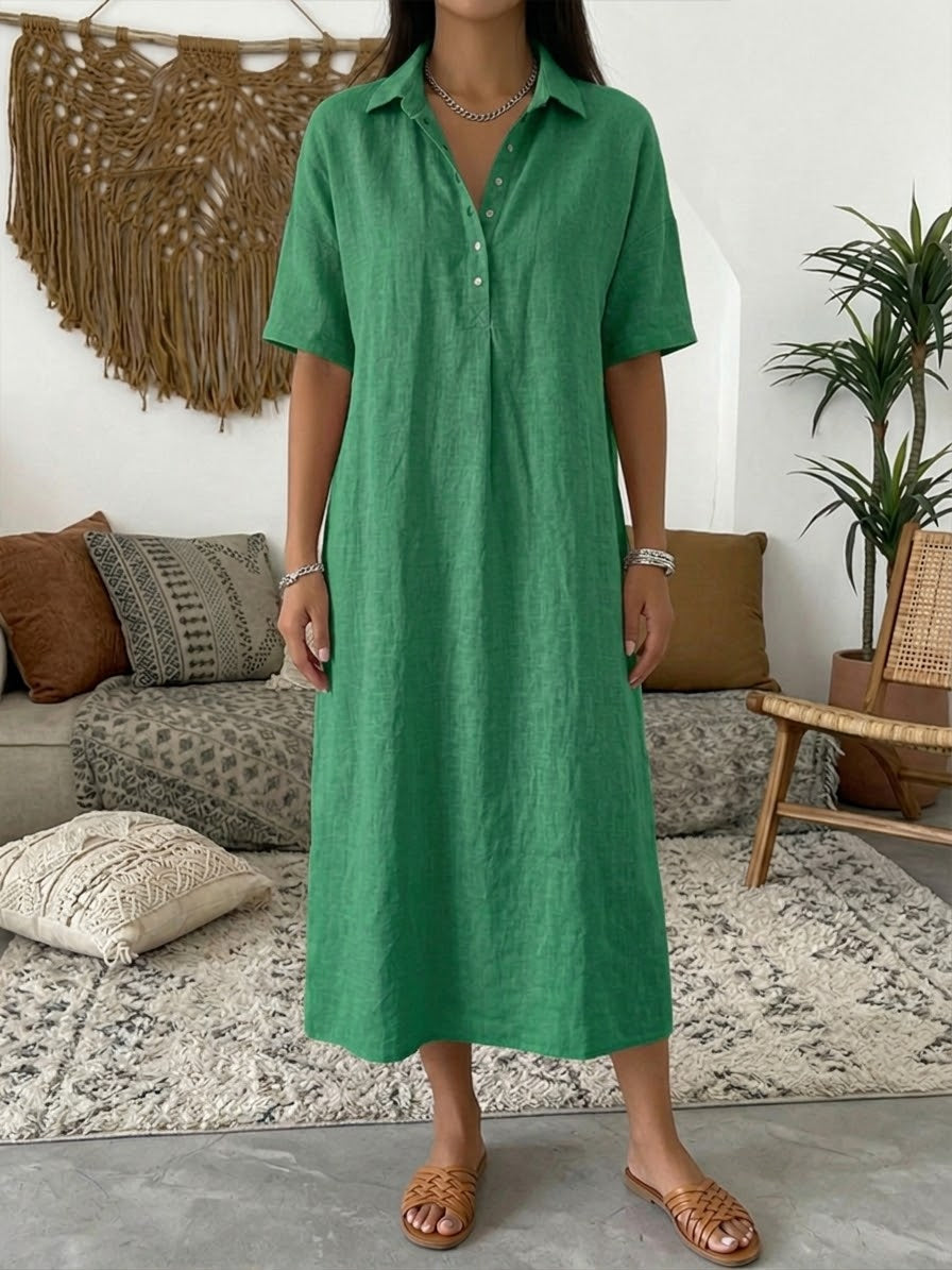 Karin - Robe-Blouse en Lin Aérée