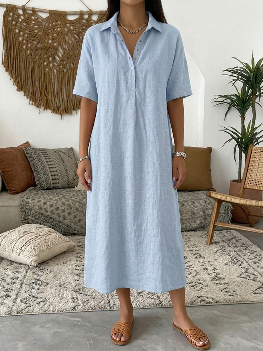 Karin - Robe-Blouse en Lin Aérée