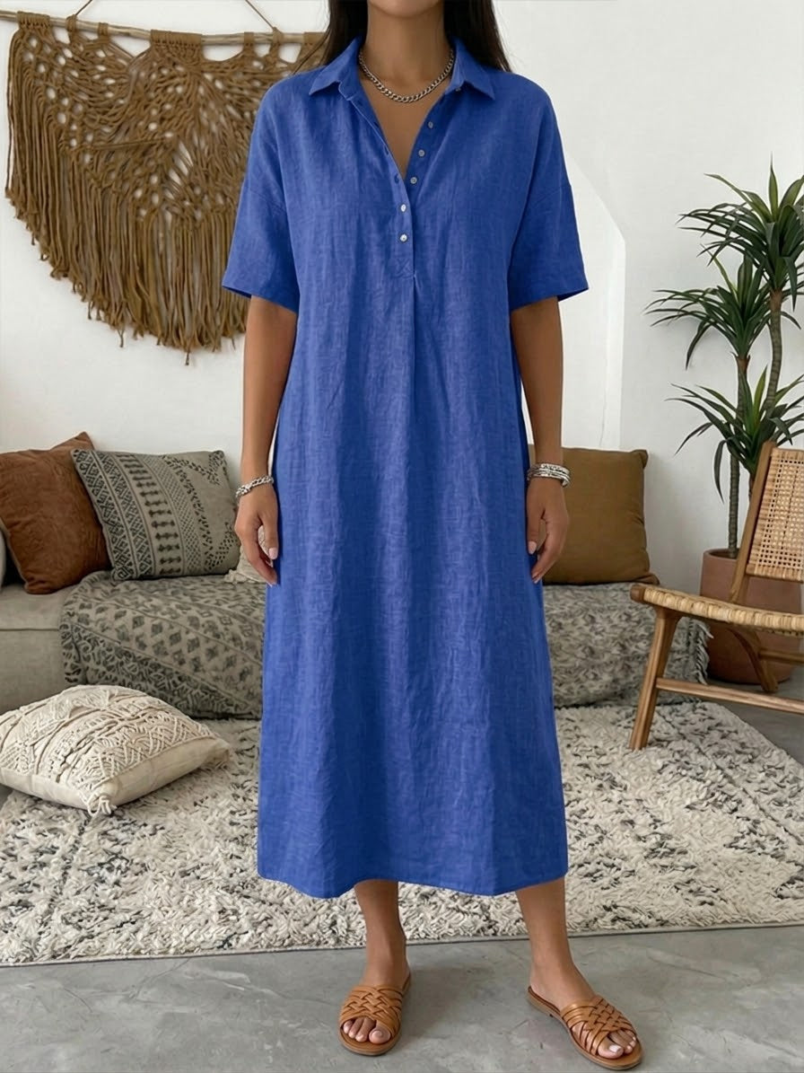 Karin - Robe-Blouse en Lin Aérée