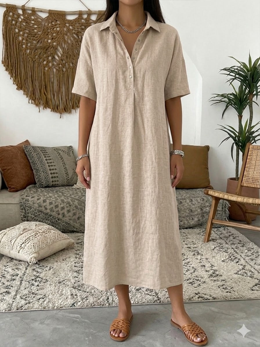 Karin - Robe-Blouse en Lin Aérée