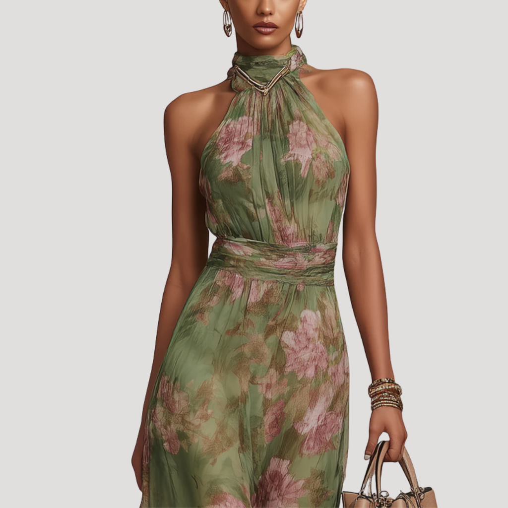 Penelope | Robe Maxi à Fleurs à Bretelles