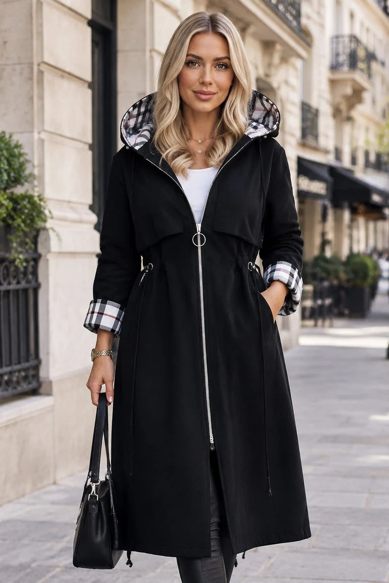 Manteau à Capuche Zippé Prêt pour le Temps
