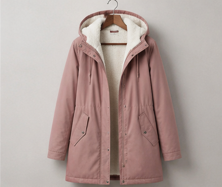 PARKA D'HIVER AVEC DOUBLURE EN POLAIRE POUR FEMMES