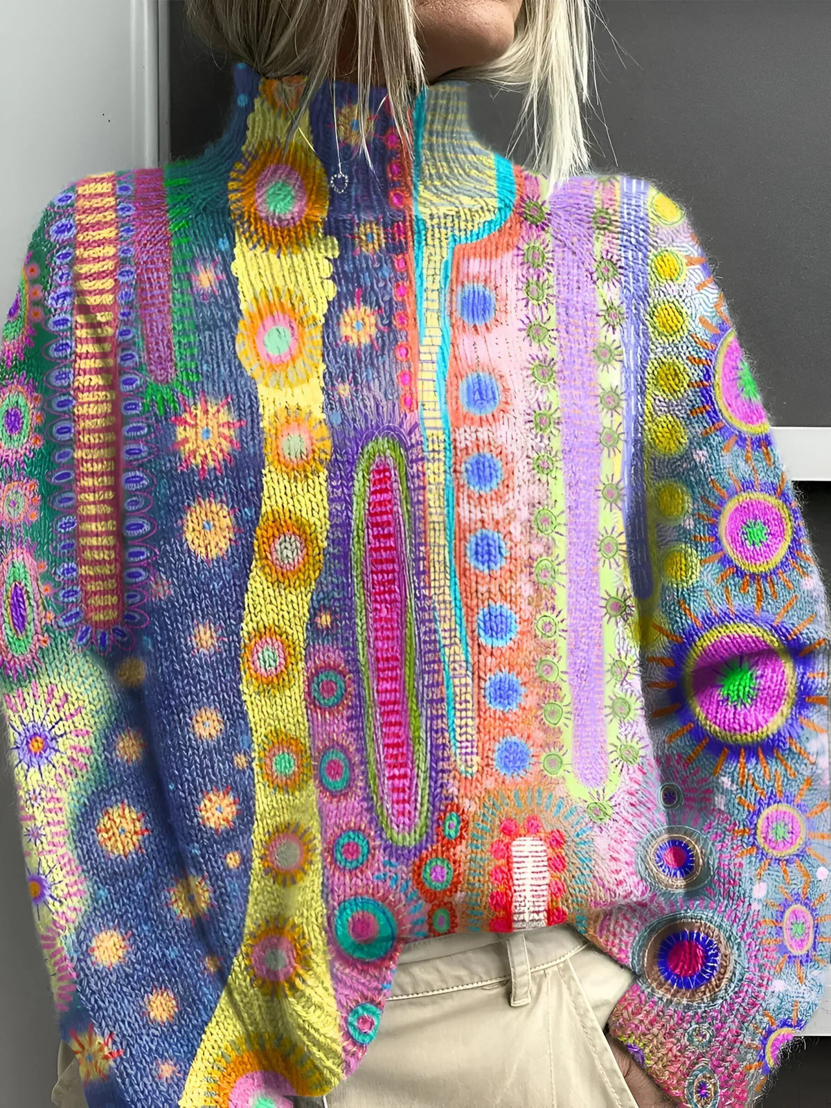 Sophia | Pull à col roulé à manches longues pour femmes