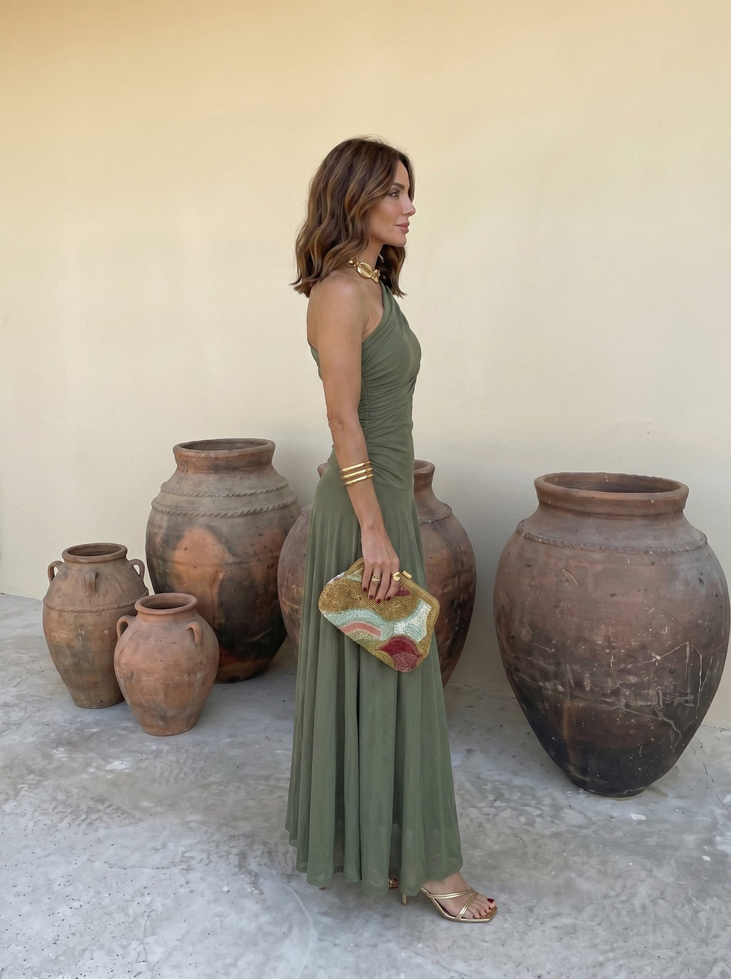 Toledo | Robe Maxikleid Femme Off-Shoulder