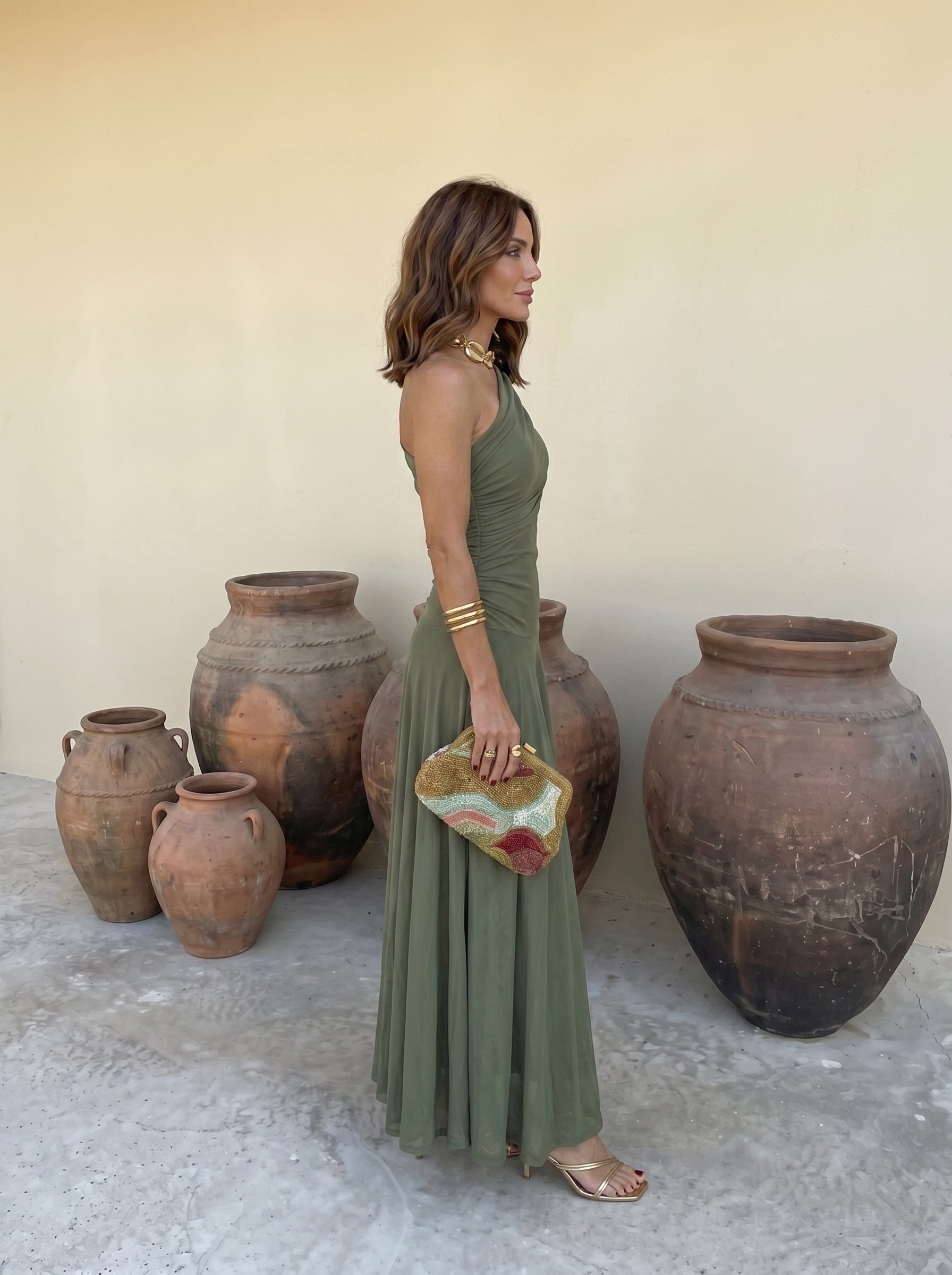 Toledo | Robe Maxikleid Femme Off-Shoulder