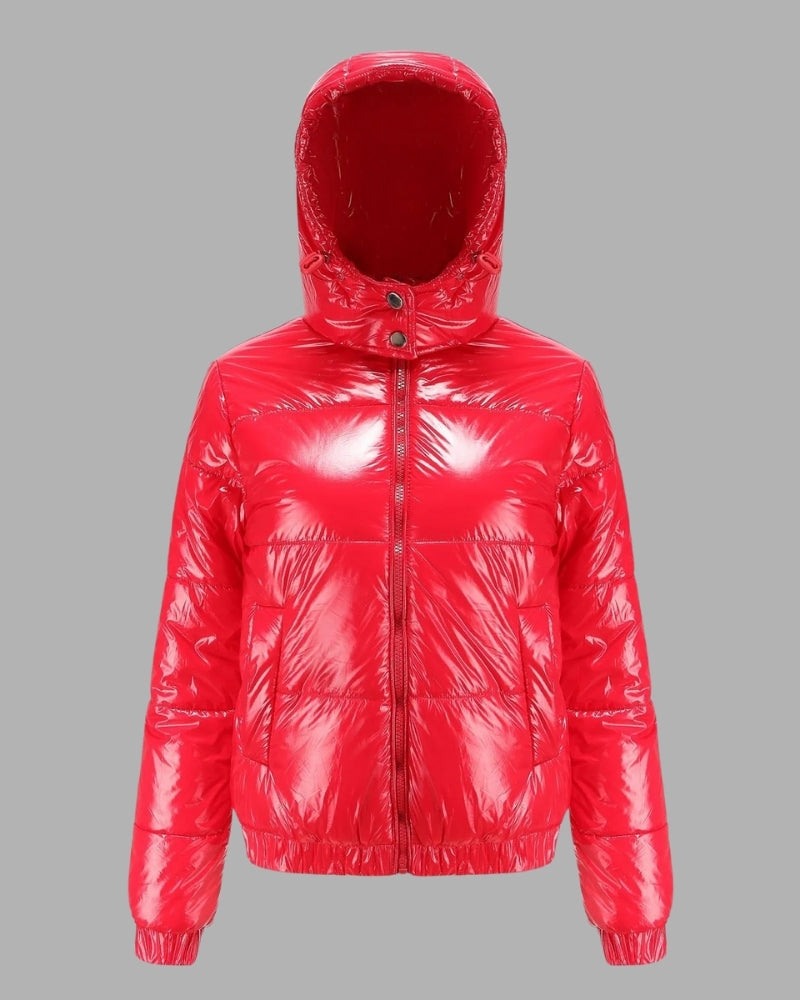 Doudoune d'hiver – vêtement brillant pour femmes par temps froid