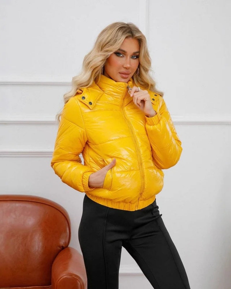 Doudoune d'hiver – vêtement brillant pour femmes par temps froid