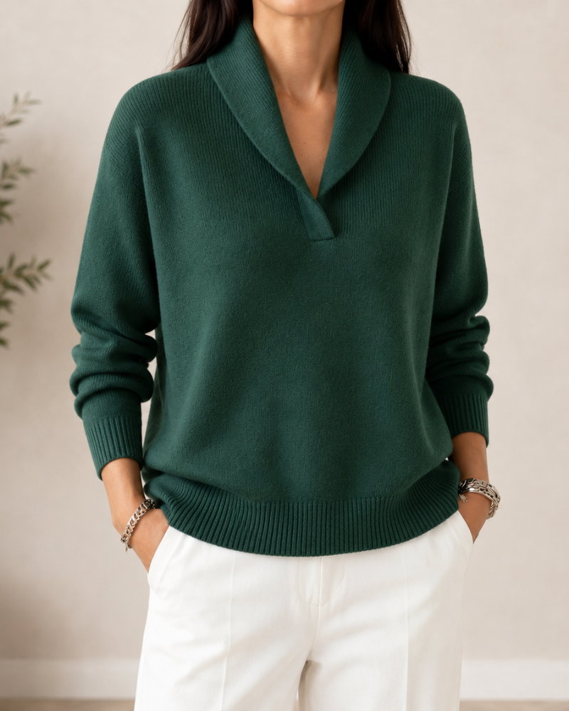 Pull à col châle pour femmes