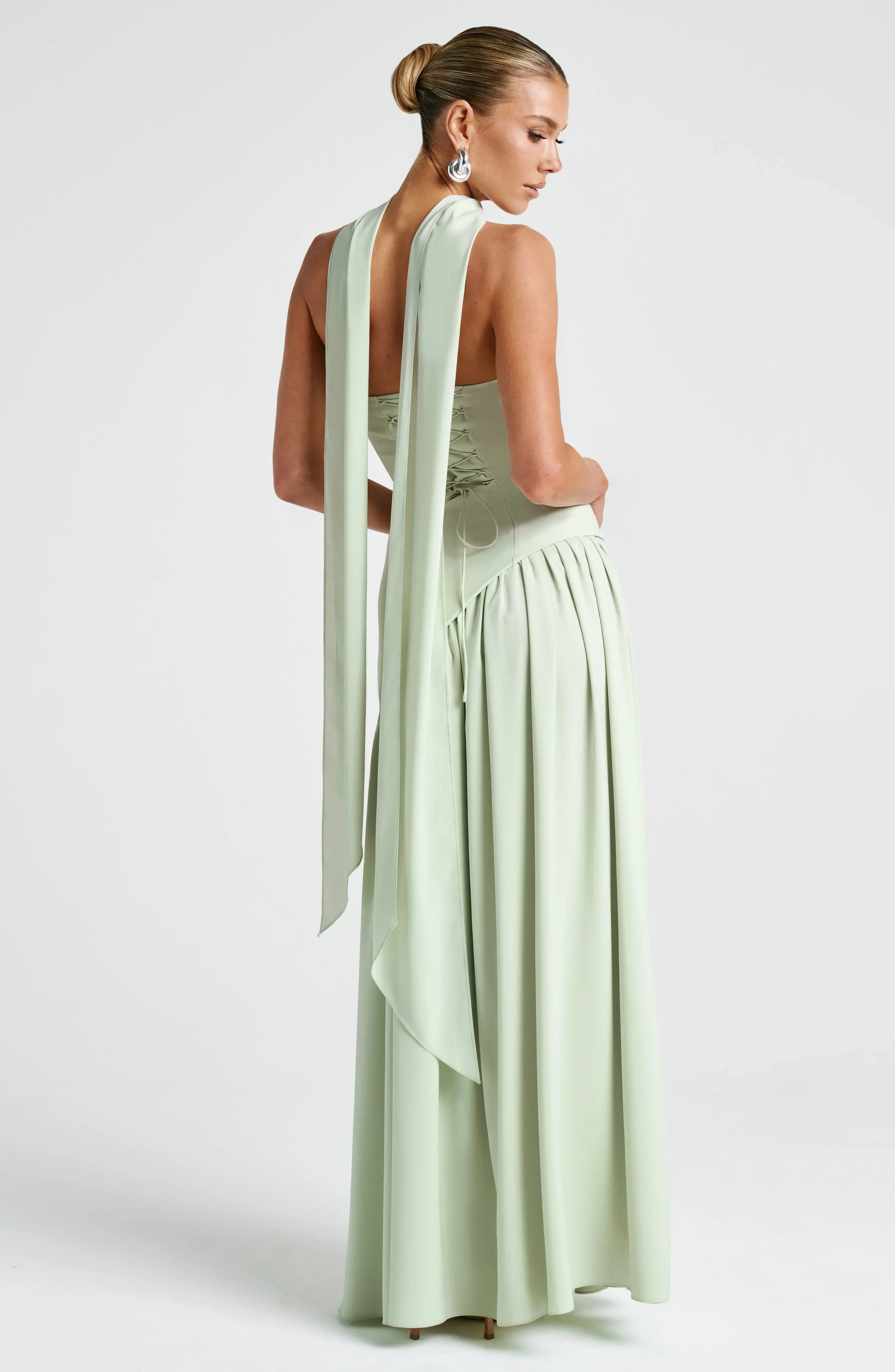 Robe Longue Bustier Corset Fente Haute – Robe Habillée Femme