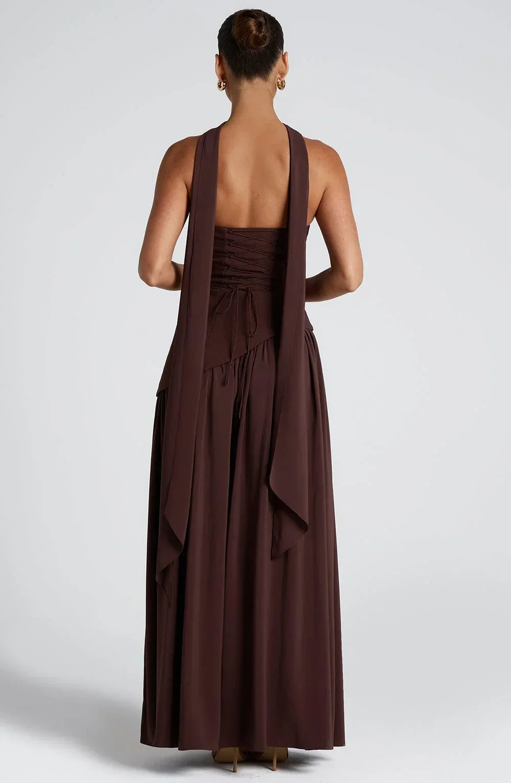 Robe Longue Bustier Corset Fente Haute – Robe Habillée Femme