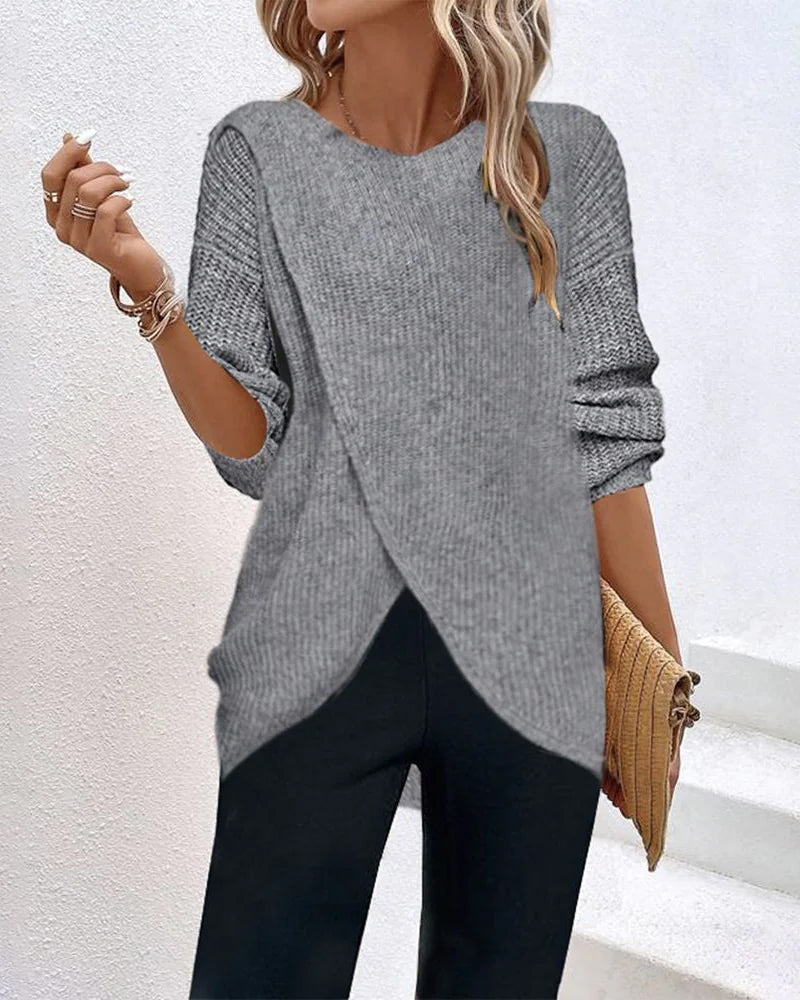 Sarah - Pull V-Cou en Tricot Élégant