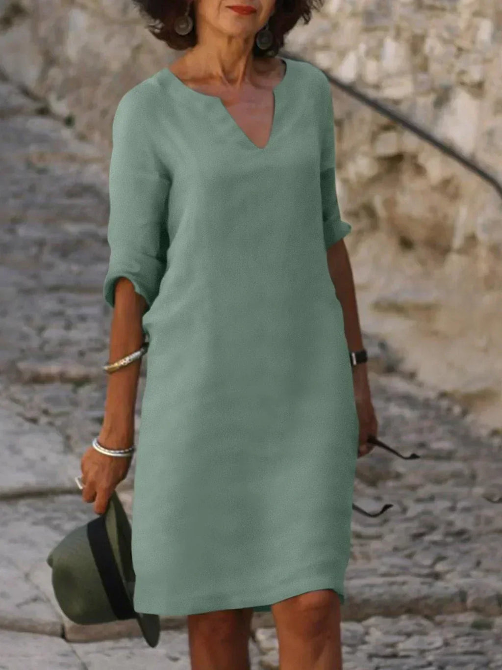 Josette™ - Robe élégante avec décolleté en V