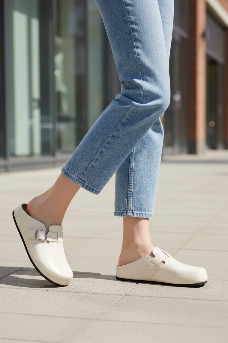 Mules à plateforme à bout fermé