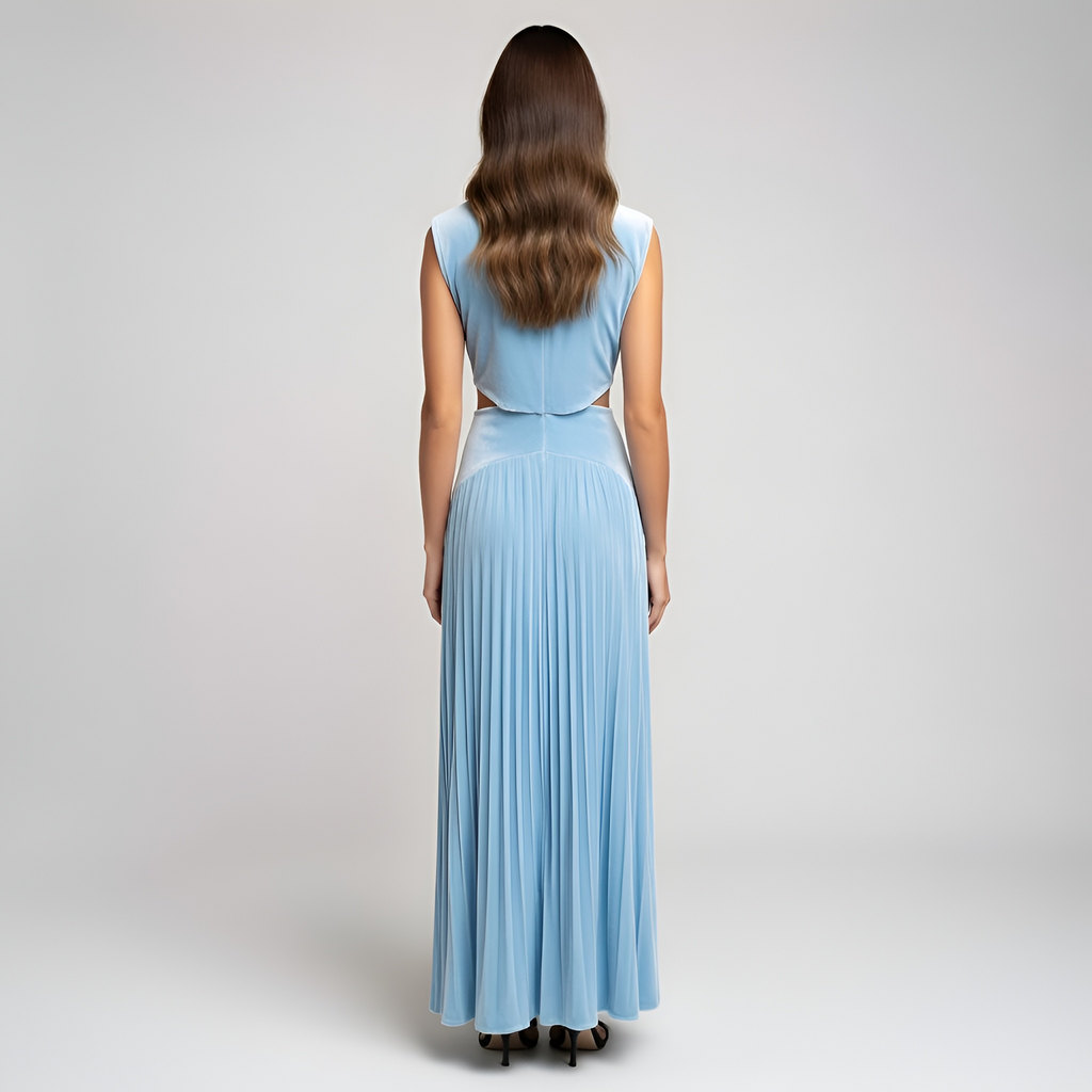 Ava - Robe mi-longue romantique pour femme
