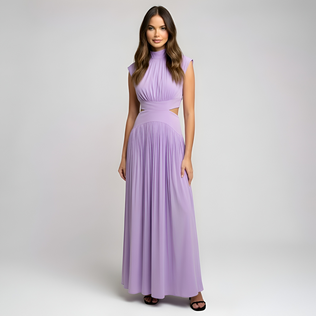 Ava - Robe mi-longue romantique pour femme