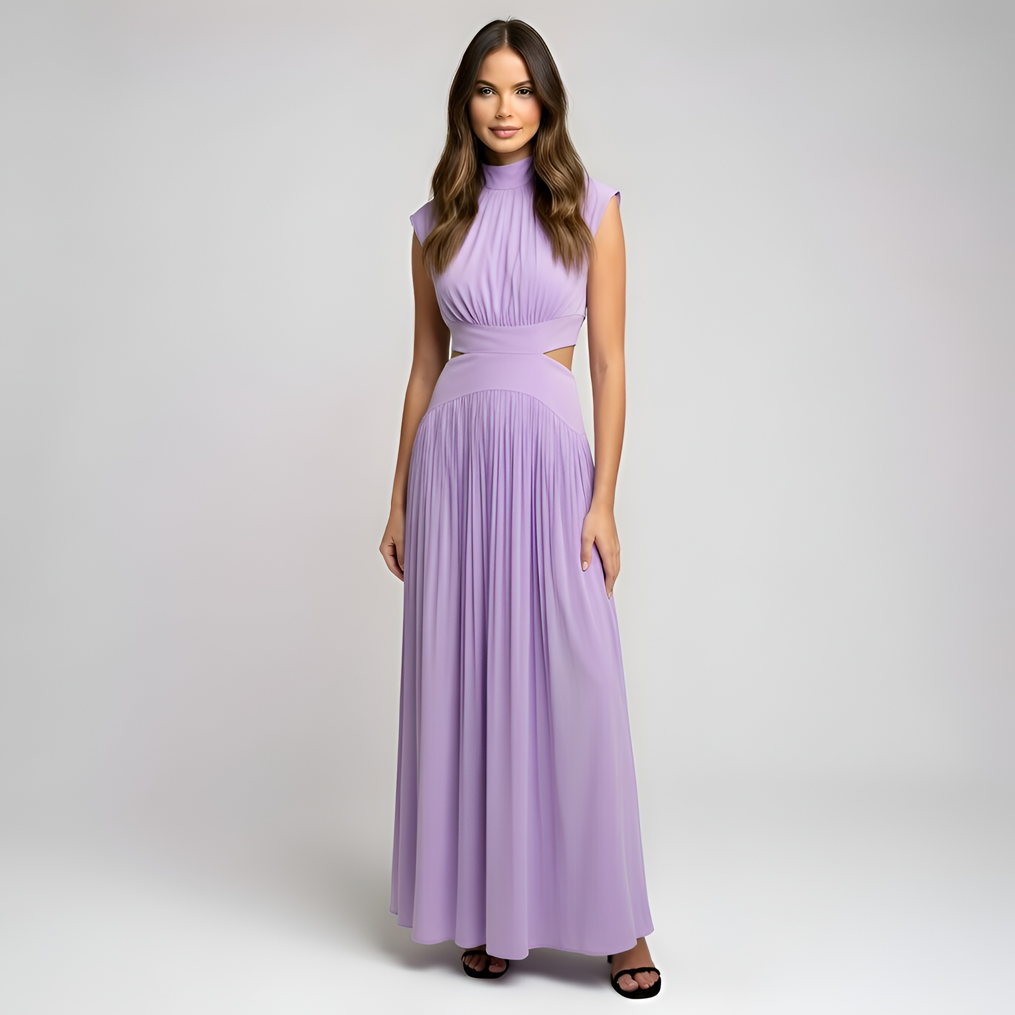 Ava - Robe mi-longue romantique pour femme