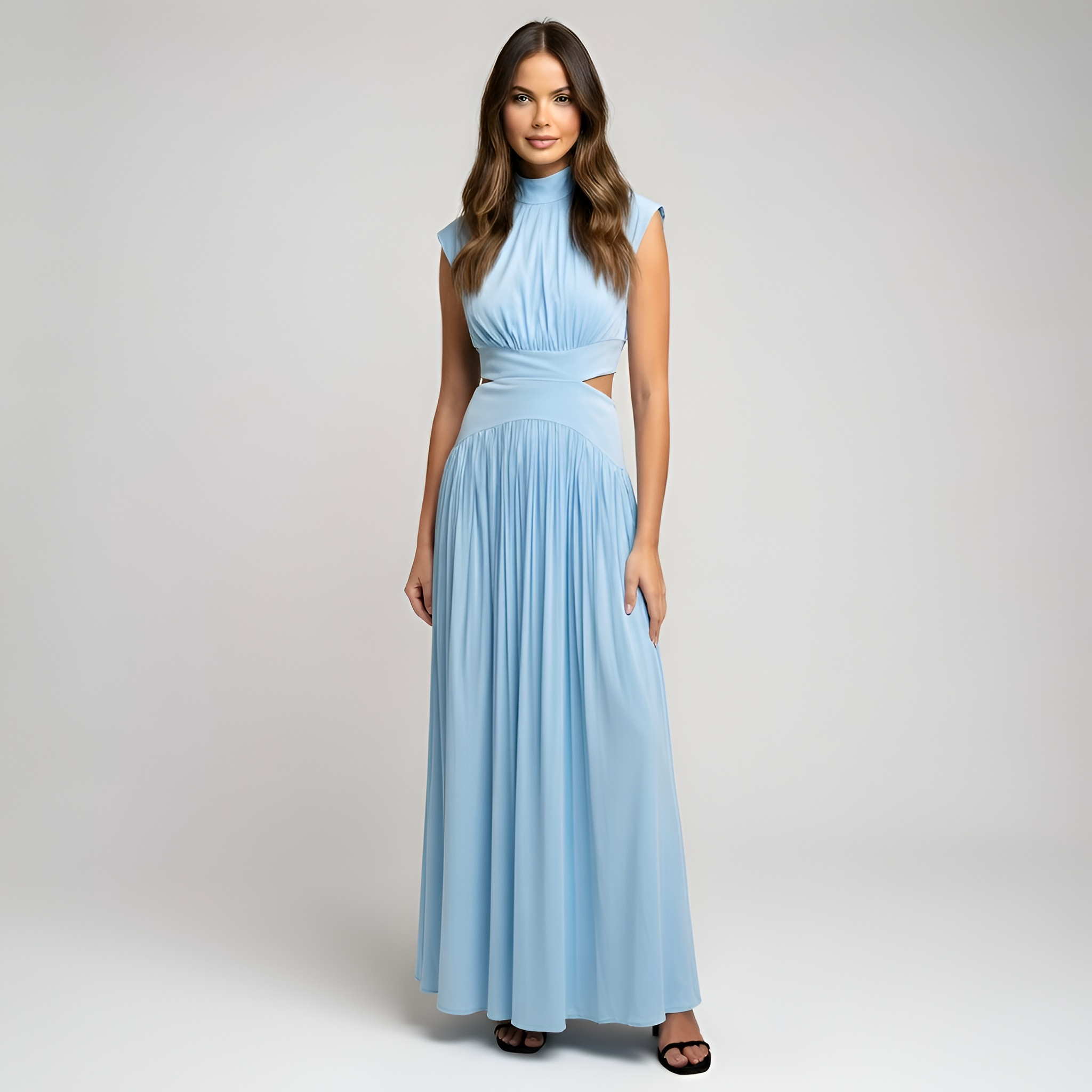 Ava - Robe mi-longue romantique pour femme