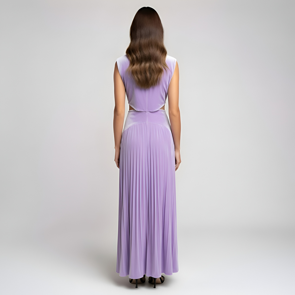 Ava - Robe mi-longue romantique pour femme