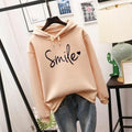 Hoodie imprimé Smile-Love – Sweat-shirt confortable pour les loisirs