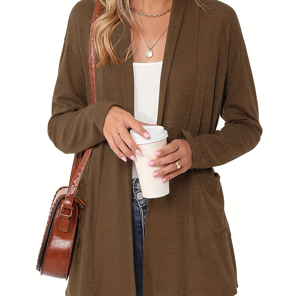Louise - Gilet Tricoté Oversize Élégant