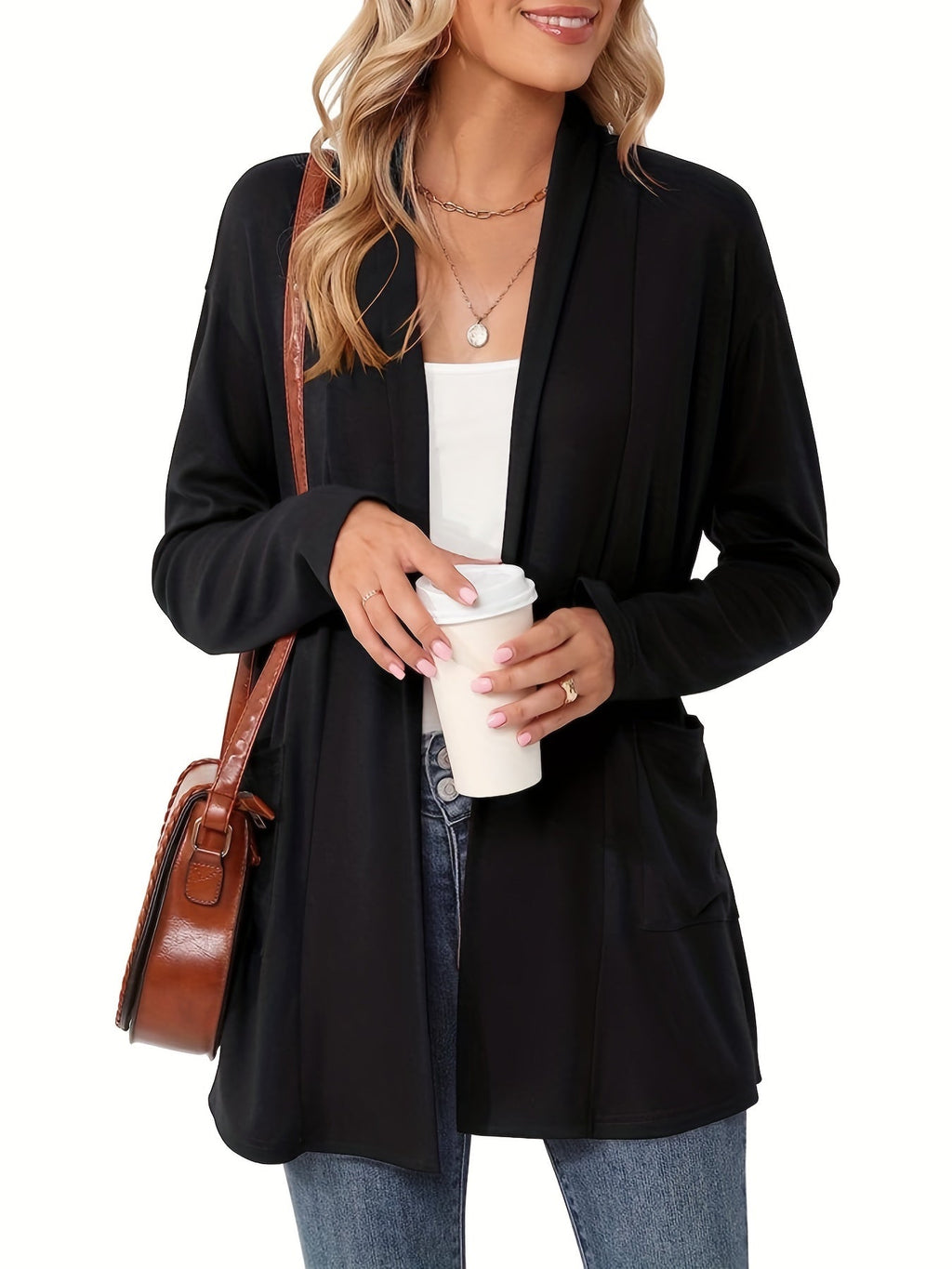Louise - Gilet Tricoté Oversize Élégant