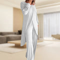 Haven | Ensemble Deux Pièces Femme Haut Tunique à Manches Longues Pantalon Large