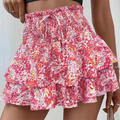 Pamelae | Jupe-culotte florale à volants