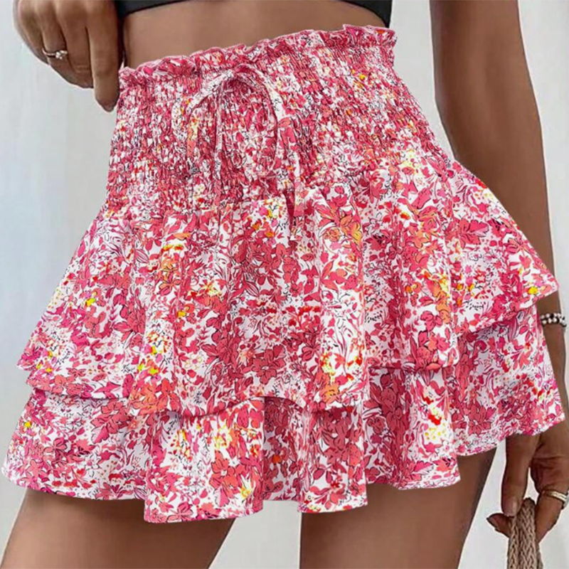 Pamelae | Jupe-culotte florale à volants