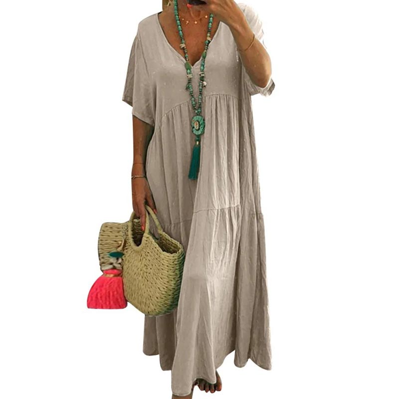 Cenelle | Robe d'été longue avec une belle drape