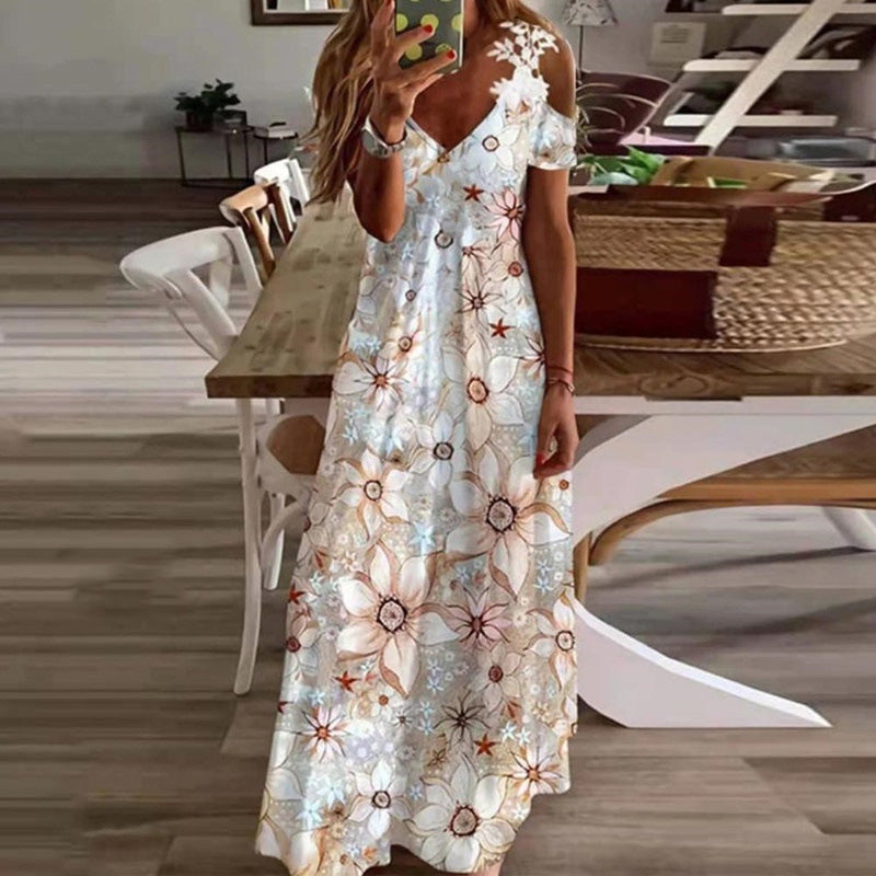 Rubucy | Robe Maxi Élégante avec Décolleté Sans Épaules