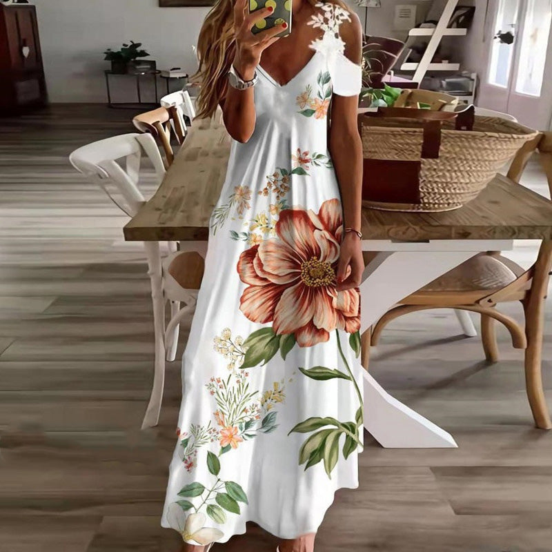 Rubucy | Robe Maxi Élégante avec Décolleté Sans Épaules