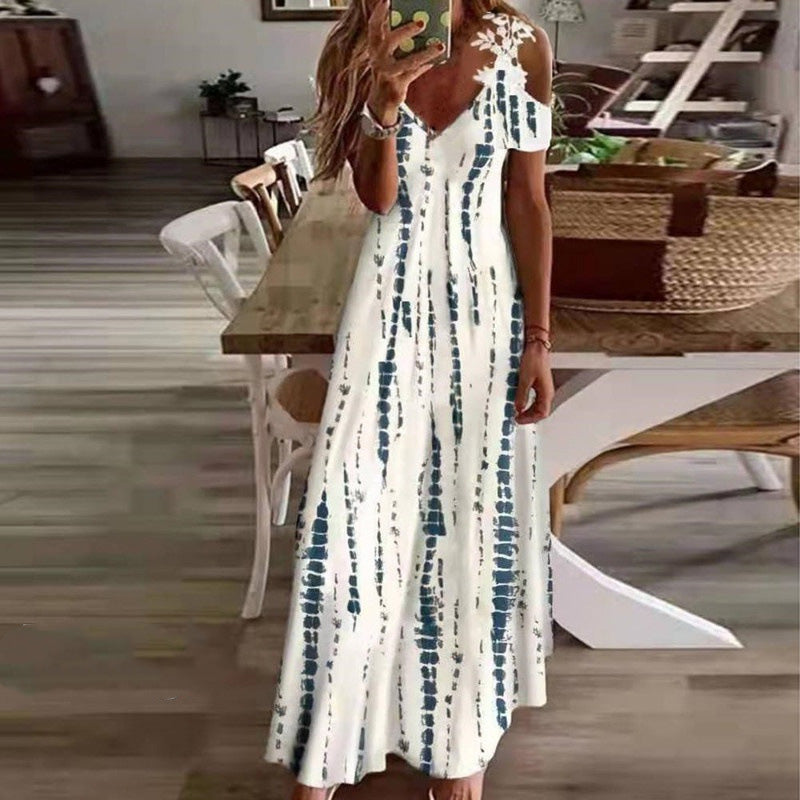 Rubucy | Robe Maxi Élégante avec Décolleté Sans Épaules