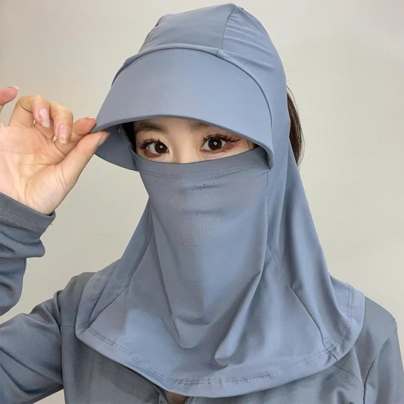 Solvessa | Chapeau de protection solaire respirant avec protection du visage