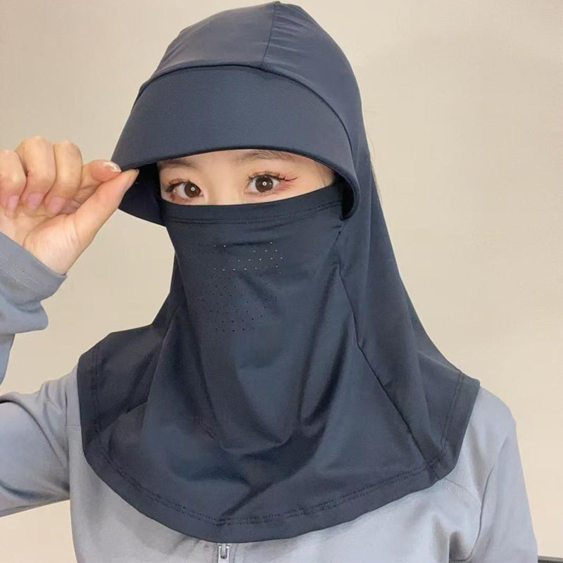 Solvessa | Chapeau de protection solaire respirant avec protection du visage