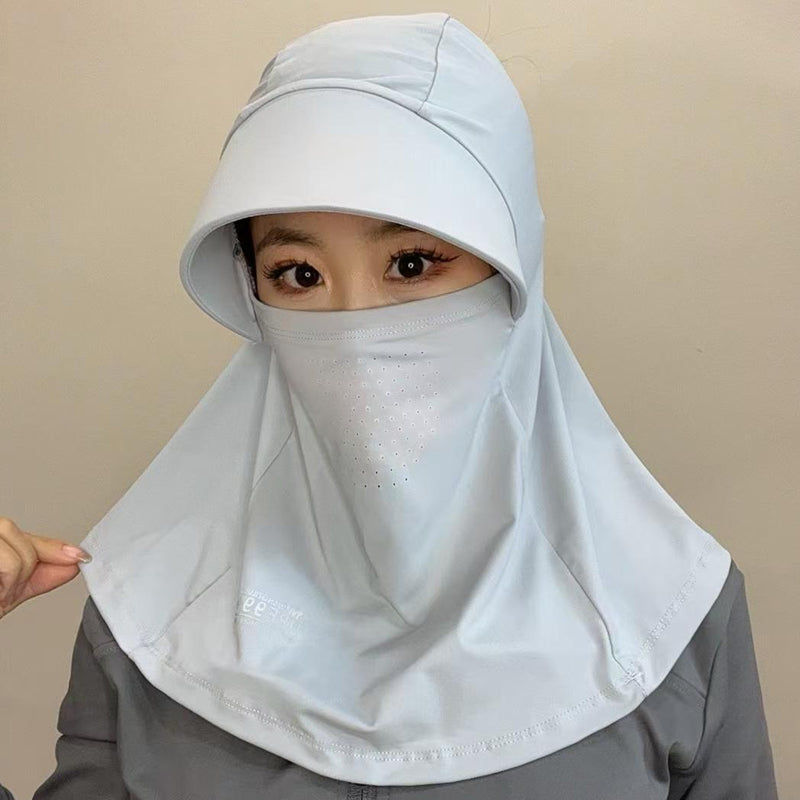 Solvessa | Chapeau de protection solaire respirant avec protection du visage