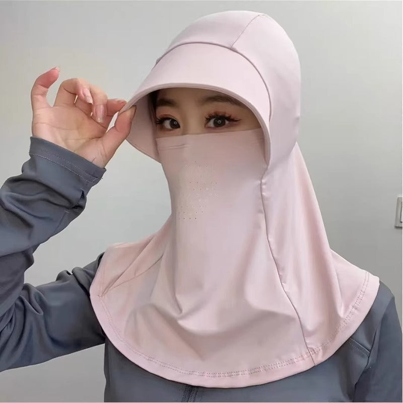 Solvessa | Chapeau de protection solaire respirant avec protection du visage