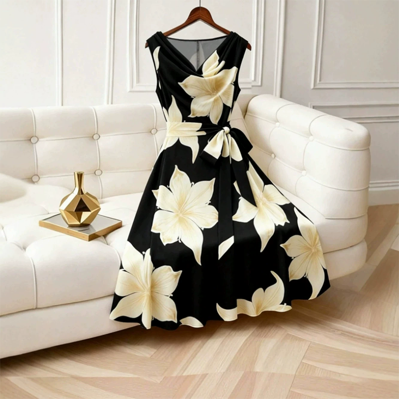 Lavicia | Robe respirante avec taille marquée