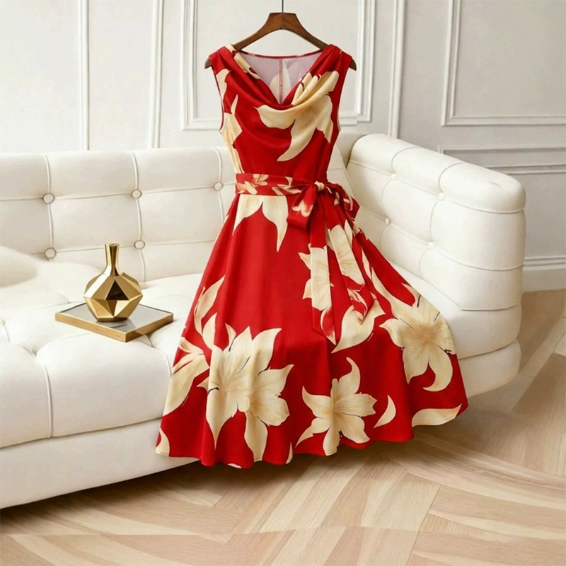 Lavicia | Robe respirante avec taille marquée