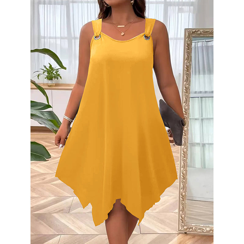 Marisela | Robe d'été légère avec ourlet asymétrique